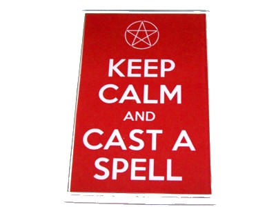 Keep Calm and Cast a Spell Magnet Pentacle
